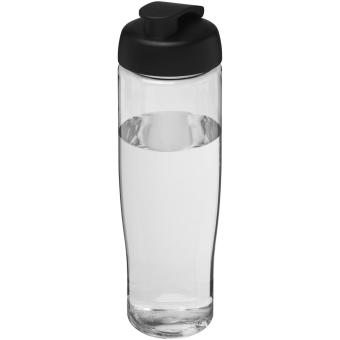 H2O Active® Tempo 700 ml flip lid sport bottle Transparent black