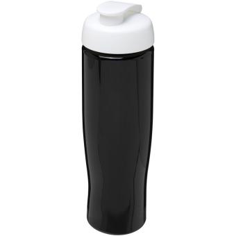 H2O Active® Tempo 700 ml Sportflasche mit Klappdeckel Schwarz/weiss
