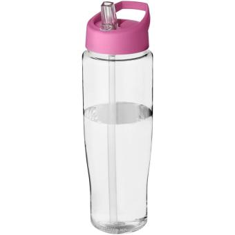 H2O Active® Tempo 700 ml spout lid sport bottle, pink Pink,transparent