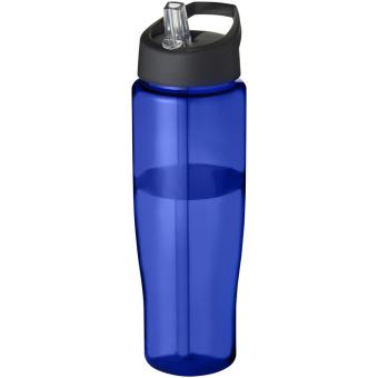H2O Active® Tempo 700 ml Sportflasche mit Ausgussdeckel, blau Blau,schwarz