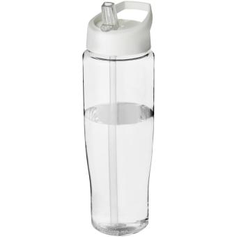 H2O Active® Tempo 700 ml Sportflasche mit Ausgussdeckel Transparent weiß