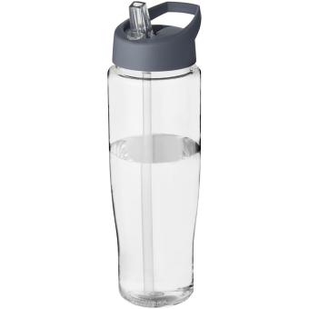 H2O Active® Tempo 700 ml Sportflasche mit Ausgussdeckel Transparent grau