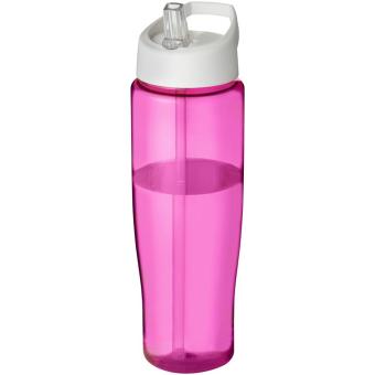 H2O Active® Tempo 700 ml Sportflasche mit Ausgussdeckel Rosa/weiß