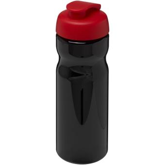 H2O Active® Base 650 ml Sportflasche mit Klappdeckel Schwarz/rot