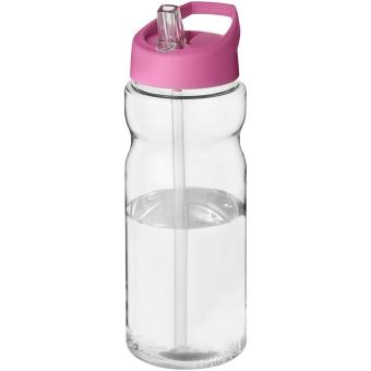 H2O Active® Base 650 ml Sportflasche mit Ausgussdeckel, rosa Rosa,transparent