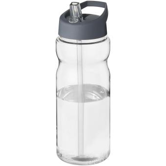 H2O Active® Base 650 ml spout lid sport bottle Transparent grey