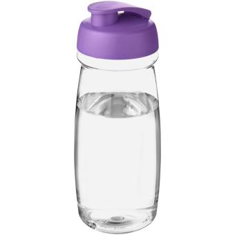 H2O Active® Pulse 600 ml flip lid sport bottle Transparent lila