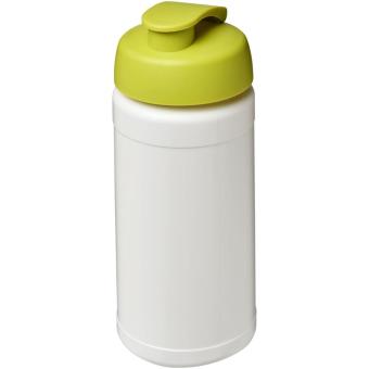 Baseline® Plus 500 ml flip lid sport bottle, white White, softgreen