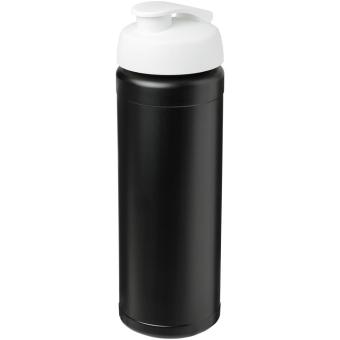 Baseline® Plus grip 750 ml Sportflasche mit Klappdeckel Schwarz/weiss