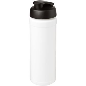 Baseline® Plus grip 750 ml Sportflasche mit Klappdeckel Weiß/schwarz