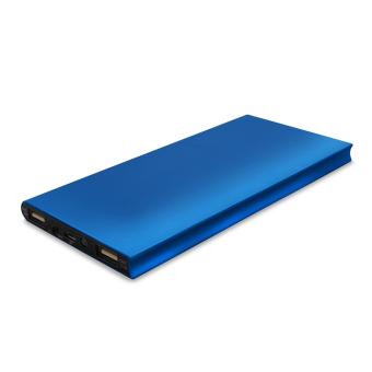 Powerbank Akku Alu Flat 8000 MAH Blau | 8000 mAh