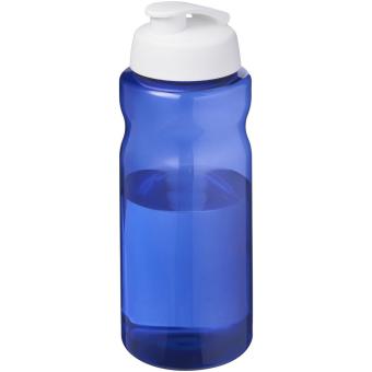 H2O Active® Eco Big Base 1L Sportflasche mit Klappdeckel Blau/weiß
