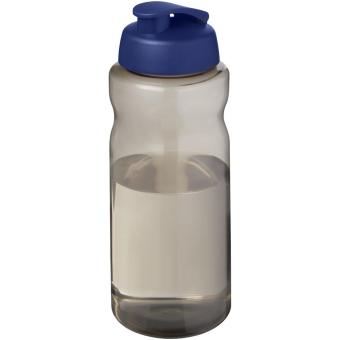 H2O Active® Eco Big Base 1L Sportflasche mit Klappdeckel, blau Blau,kohle