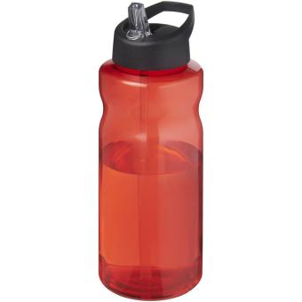 H2O Active® Eco Big Base 1L Sportflasche mit Ausgussdeckel Rot/schwarz