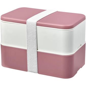 MIYO Renew Doppel-Lunchbox, Rosa, Elfenbeinweiß Rosa, Elfenbeinweiß, Weiß