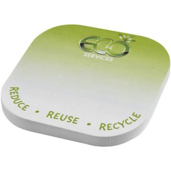 Sticky-Mate® square-shaped recycled sticky notes with rounded corners White