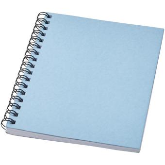 Desk-Mate® A6 colour spiral notebook Light blue
