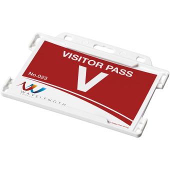 Vega Kartenhalter aus recyceltem Kunststoff Weiß