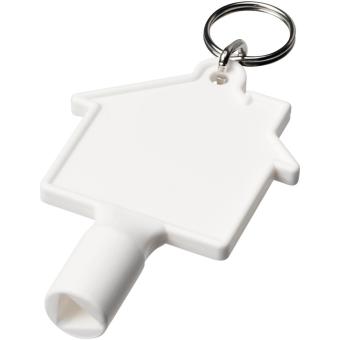 Maximilian house-shaped recycled utility key keychain 