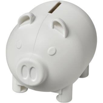 Oink recycled plastic piggy bank White