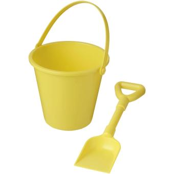 Tides recycled beach bucket and spade Yellow