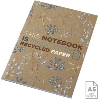 Novella Austen A5 Softcover Notizbuch aus recyceltem Kraftpapier – 50 Blatt Natur