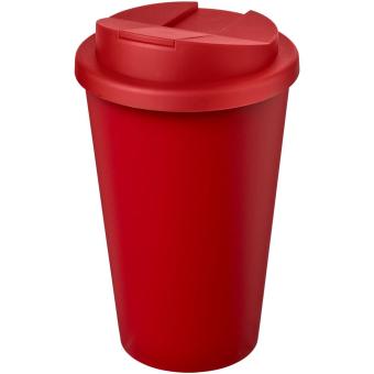 Americano® Eco 350 ml recycelter Becher mit auslaufsicherem Deckel Rot