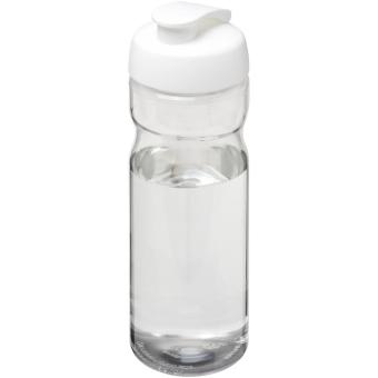 H2O Active® Base Tritan™ 650 ml flip lid sport bottle Transparent white
