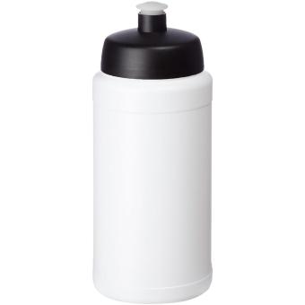 Baseline Recycelte Sportflasche, 500 ml Weiß/schwarz