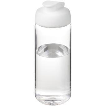H2O Active® Octave Tritan™ 600 ml flip lid sport bottle Transparent white