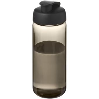 H2O Active® Octave Tritan™ 600-ml-Sportflasche mit Klappdeckel, schwarz Schwarz,kohle
