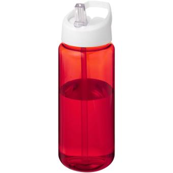 H2O Active® Octave Tritan™ 600 ml Sportflasche mit Ausgussdeckel Rot/weiß