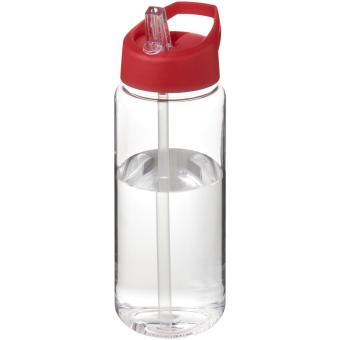 H2O Active® Octave Tritan™ 600 ml spout lid sport bottle Transparent red