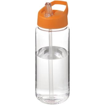 H2O Active® Octave Tritan™ 600 ml spout lid sport bottle Transparent orange