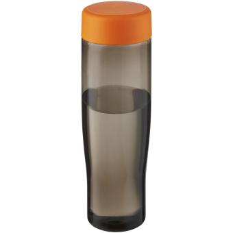 H2O Active® Eco Tempo 700 ml Wasserflasche mit Drehdeckel Antrazit/orange