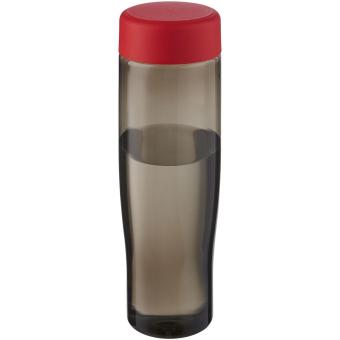 H2O Active® Eco Tempo 700 ml Wasserflasche mit Drehdeckel, rot Rot,kohle