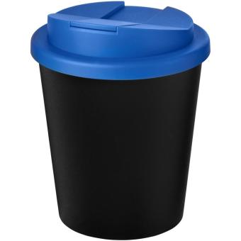 Americano® Espresso Eco 250 ml recycelter Isolierbecher mit auslaufsicherem Deckel, schwarz Schwarz, Mid Blue