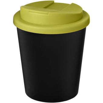 Americano® Espresso Eco 250 ml recycled tumbler with spill-proof lid, black Black, lime