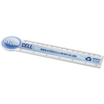 Tait 15 cm circle-shaped recycled plastic ruler White