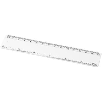 Refari 15 cm recycled plastic ruler White