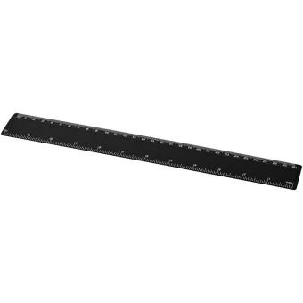 Refari 30 cm recycled plastic ruler Black