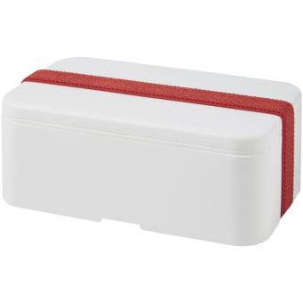 MIYO single layer lunch box White/red