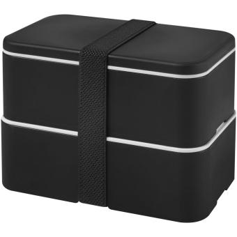 MIYO double layer lunch box Black