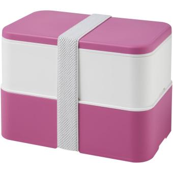 MIYO double layer lunch box Pink/white