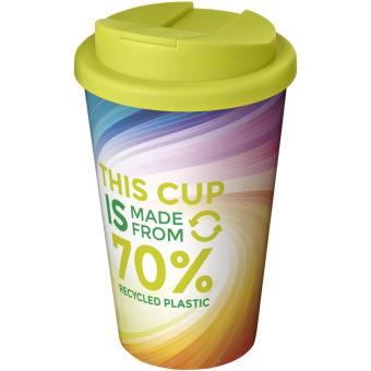 Brite-Americano® Eco 350 ml spill-proof insulated tumbler Lime