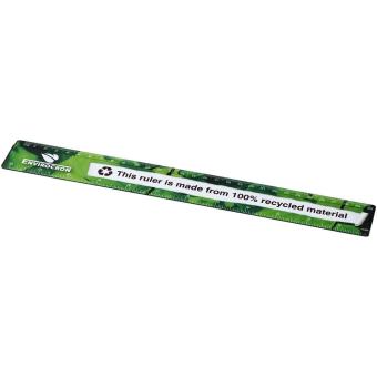 Terran 30 cm ruler from 100% recycled plastic Black