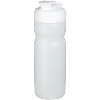 Baseline® Plus 650 ml flip lid sport bottle Transparent white