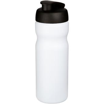 Baseline® Plus 650 ml Sportflasche mit Klappdeckel Weiß/schwarz