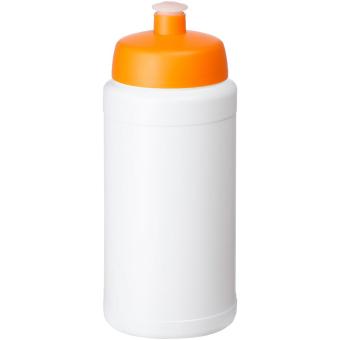 Baseline® Plus 500 ml Flasche mit Sportdeckel Weiß/orange