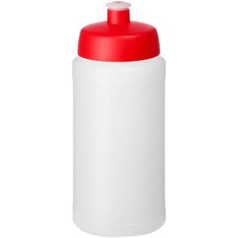Baseline® Plus 500 ml bottle with sports lid Transparent red